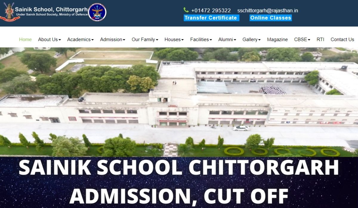 Sainik School Chittorgarh Admission 2022-2023