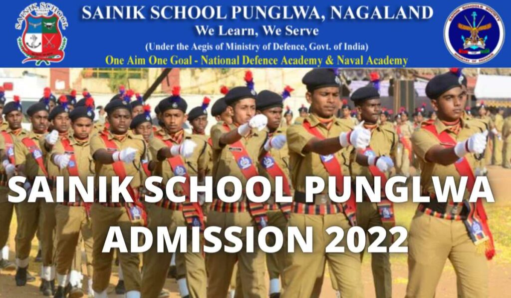 Sainik School Punglwa Admission 2022, Application form, Eligibility, Admit Card, Result