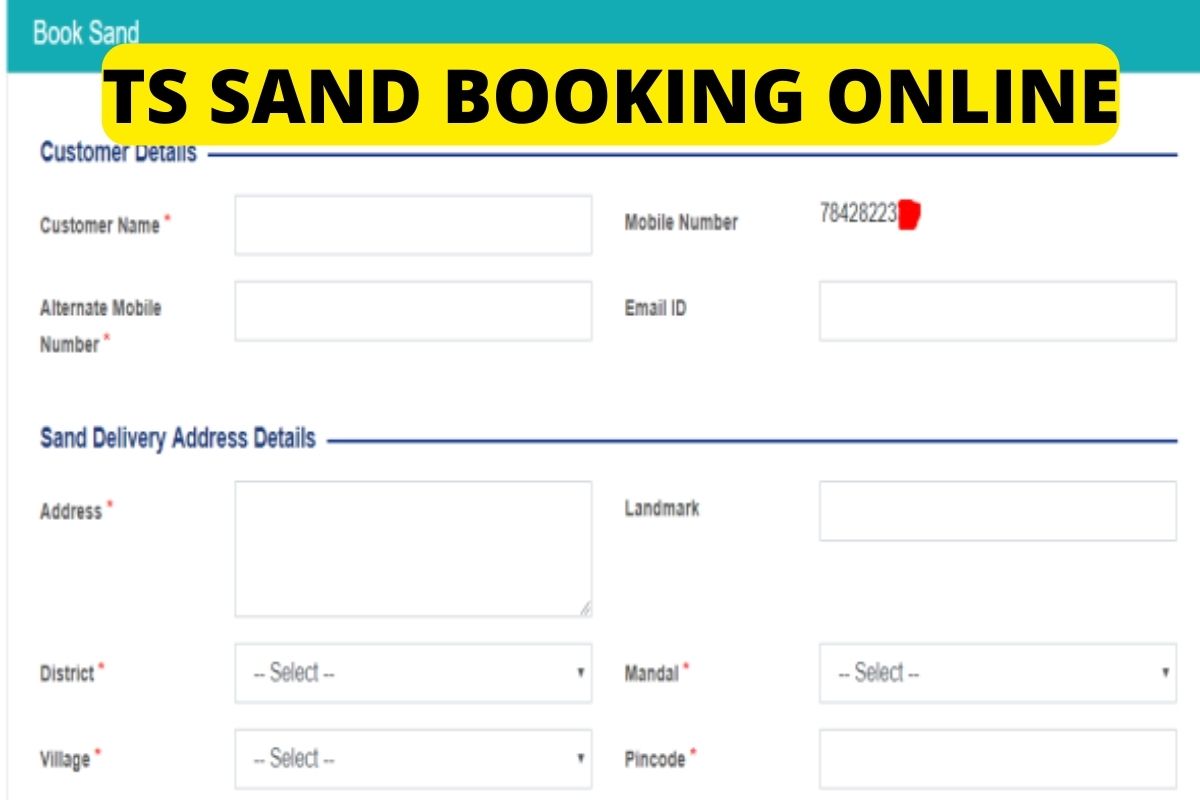 TS Sand Booking 2022