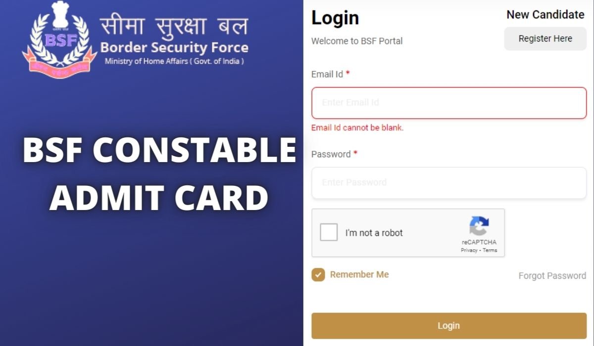 BSF Constable Admit Card 2022