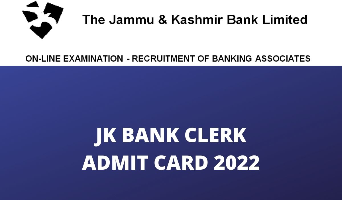 JK Bank Clerk Admit Card 2022
