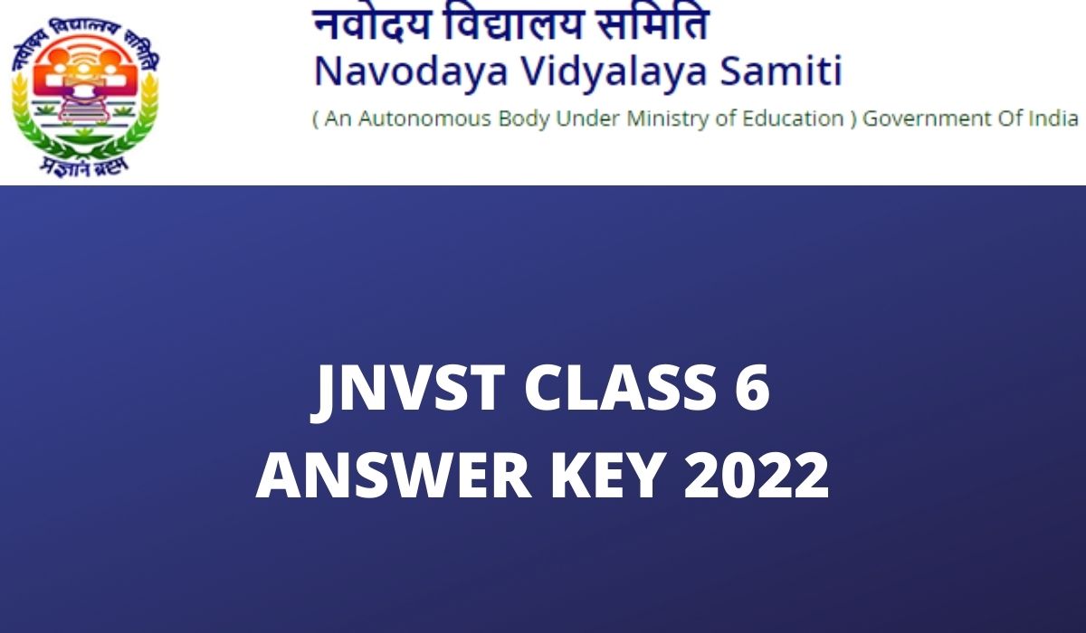 JNVST Class 6 Answer Key 2022