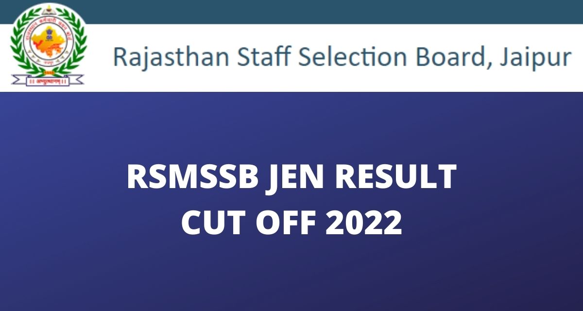 RSMSSB JEN Result 2022