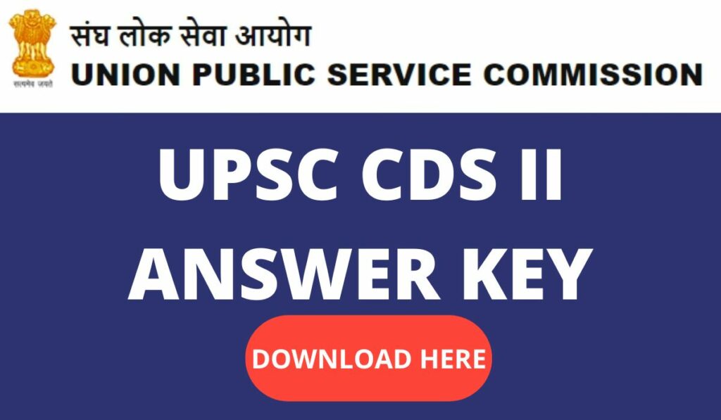 UPSC CDS II ANSWER KEY