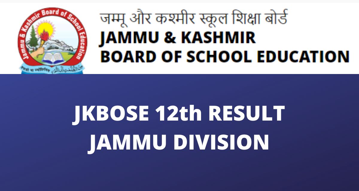 JKBOSE 12th Result 2022 Jammu Division