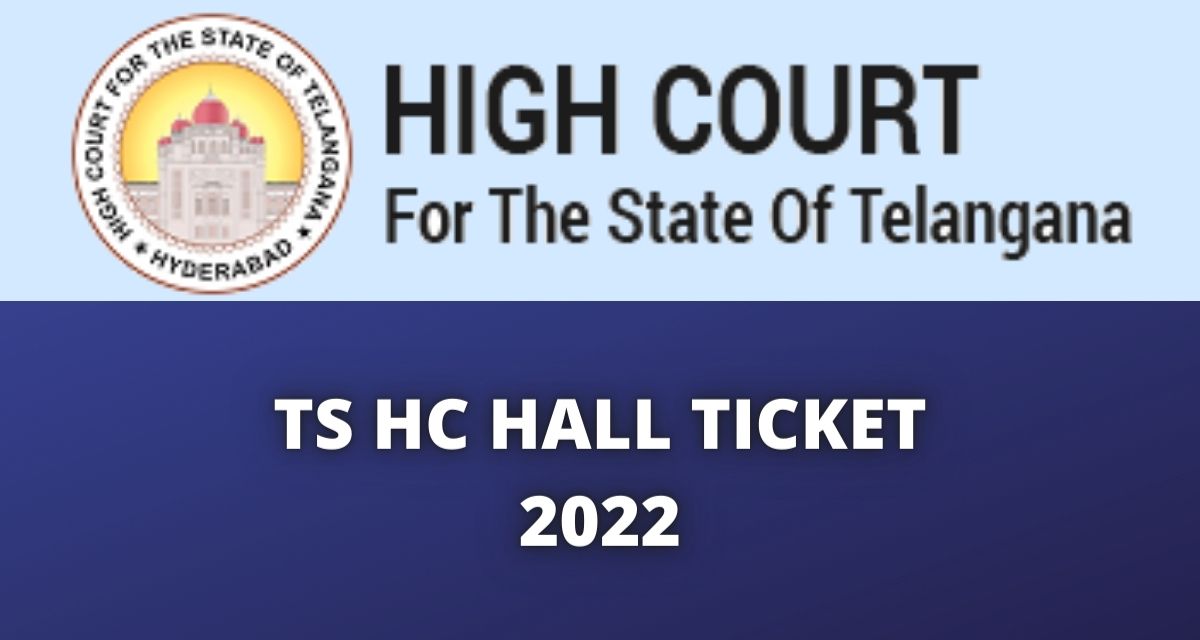 TS HC Hall Ticket 2022