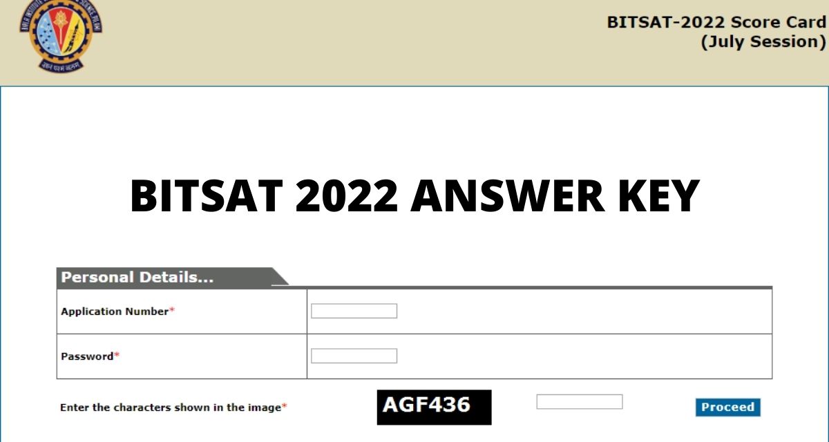 BITSAT Answer Key 2022