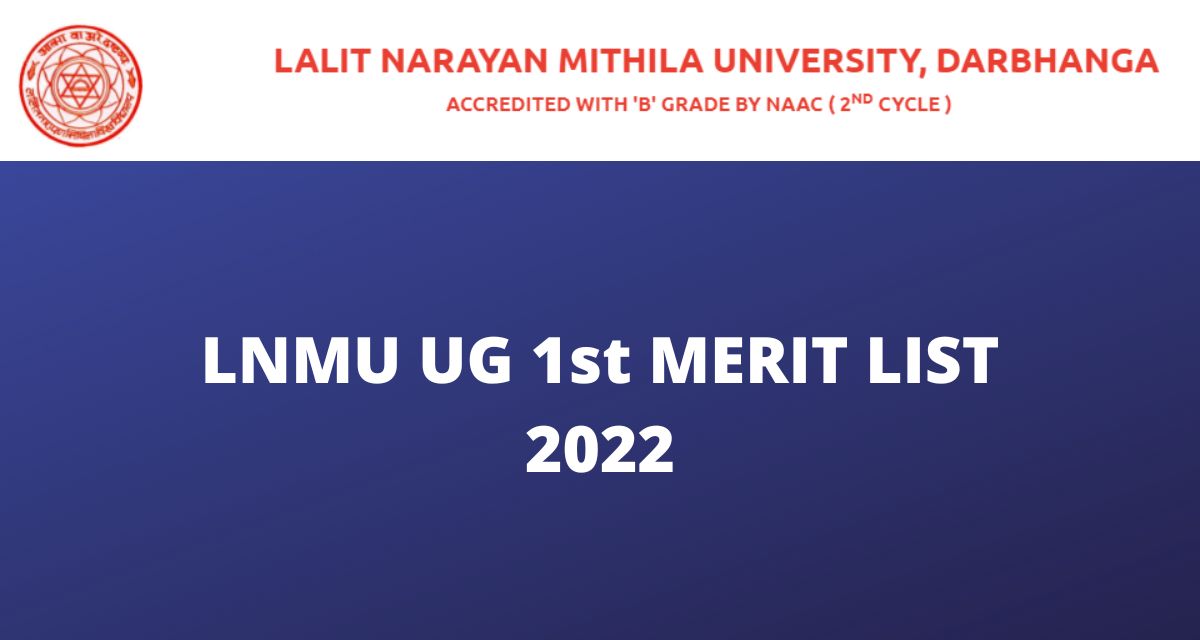 LNMU 1st Merit List 2022