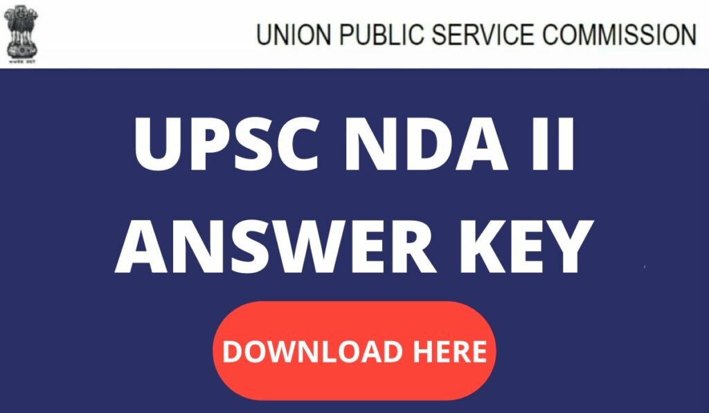 UPSC NDA II ANSWER KEY