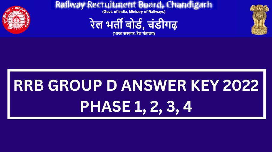 RRB Group D Answer Key 2022 Phase 1, 2, 3, 4