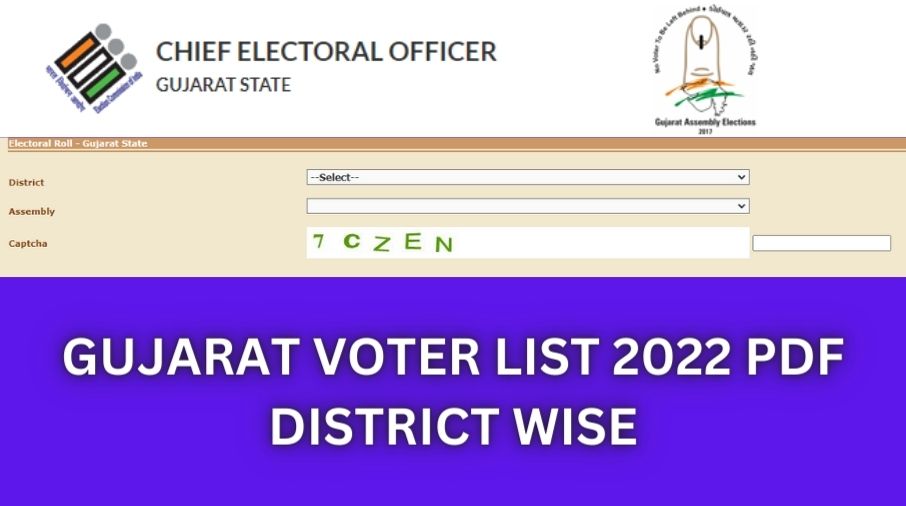 Gujarat Voter List 2022 PDF District Wise