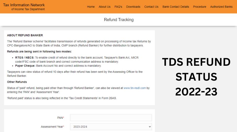 TDS Refund Status 2022-23