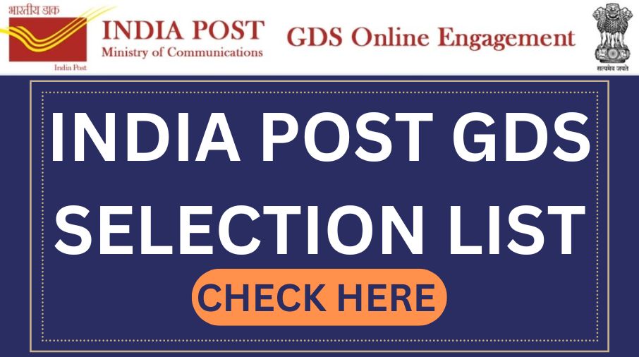 INDIA POST GDS SELECTION LIST