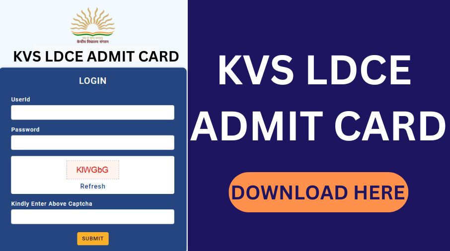 KVS LDCE ADMIT CARD