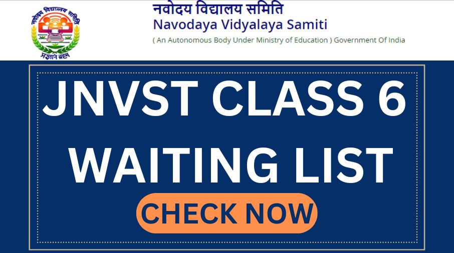 JNVST Class 6 Waiting List 2023