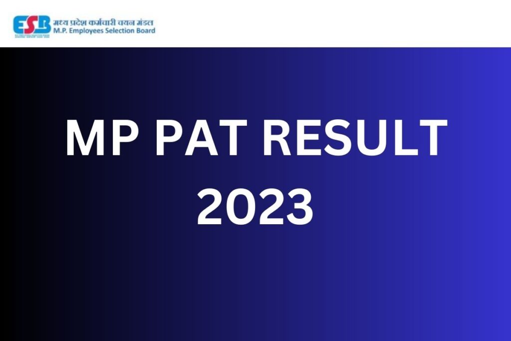 MP PAT RESULT 2023