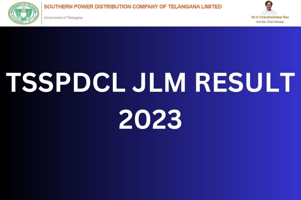 TSSPDCL JLM RESULT 2023